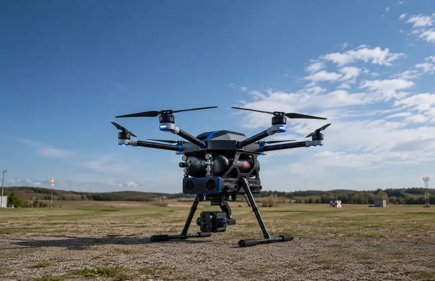 Hydrogen-powered hexacopter UAV concept by Web4You