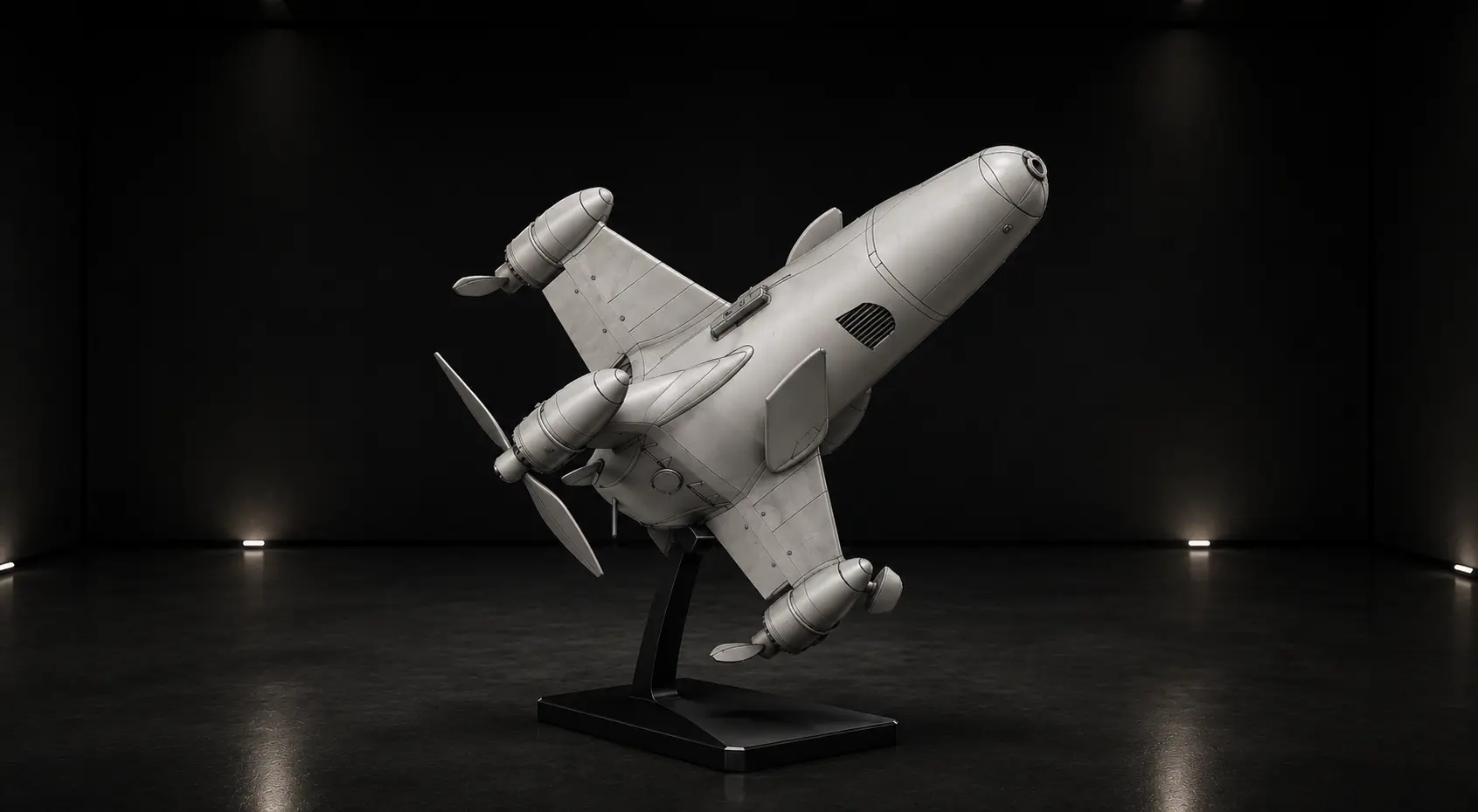 S.T.R.A.P.-1 compact fixed-wing UAV concept render
